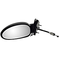 955-401 Driver Side Mirror, Manual Adjust, Non-Heated, Non-Folding, Black, No Signal Light, No Memory, No Puddle Light, No Auto-Dimming, No Blind Spot Feature
