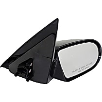 955-519 Passenger Side Mirror, Manual Adjust, Non-Folding, Non-Heated, Black, Without Auto-Dimming, Without Blind Spot Feature, Without Signal Light, Without Memory