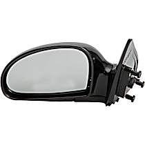 Driver Side Mirror, With Heat, Without Blue Glass, Power Adjust, Heated, Black, Power Folding, No Signal Light, No Blind Spot Feature, No Memory, No Puddle Light, No Auto-Dimming