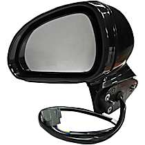 Driver Side Mirror, Without Heat, Power Adjust, Non-Heated, Black, Manual Folding, No Signal Light, No Blind Spot Feature, No Memory, No Puddle Light, No Auto-Dimming