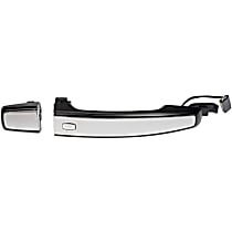 Front, Passenger Side Chrome Exterior Door Handle, Without Key Hole, With Passive Entry, Help Series