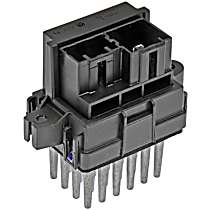 Blower Motor Resistor, 5 Terminal and 2 Terminal Connectors; Id No. 351321621; Rectangular, HD Solutions Series - 