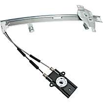 Front, Driver Side Power Window Regulator, Without Motor