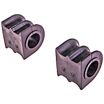 Front, Driver and Passenger Side Sway Bar Bushing, 33 mm Diameter Bar; Thermoplastic Bushings; With Normal Duty Suspension, Set of 2, Premium Chassis Series