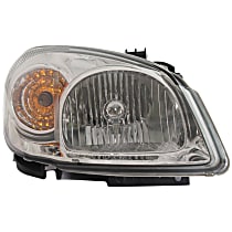 Passenger Side Headlight, with Bulb, Halogen, LS/LT/Sport/SS Models, Smoked Lens, with Bracket