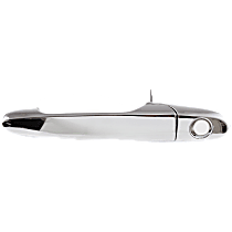 Front, Driver Side Exterior Door Handle, Chrome, With Key Hole