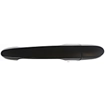 Front, Passenger Side Smooth Black Exterior Door Handle, without Remote Start without Key Hole