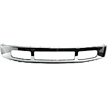 Front Bumper, Chrome, With Molding Holes, Without Mounting Brackets