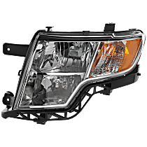 Driver Side Headlight, With bulb(s), Halogen, Clear Lens, CAPA CERTIFIED