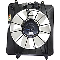 A/C Condenser Fan -  Fan Blade, Motor and Shroud