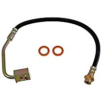 H38105 Front, Passenger Side First Stop Series Brake Line, Metal and Rubber