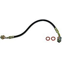 Front, Passenger Side Brake Line, Metal and Rubber, First Stop Series - Front, Passenger Side
