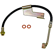 Front, Passenger Side Brake Line, 168.5 in. WB, With Dual Rear Wheels (DRW), Metal and Rubber, First Stop Series