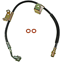 H620051 Front, Driver Side First Stop Series Brake Line, Metal and Rubber
