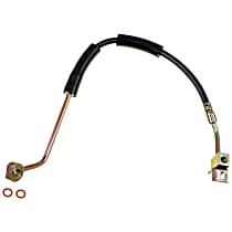 Front, Driver Side Brake Line, Metal and Rubber, First Stop Series