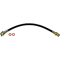 Rear, Driver Side, Outer Brake Line, With RPO Code JE5 (Power Brakes, 4 Wheel ABS); With RPO Code JL9 (Power Brakes, 4 Wheel Disc, With ABS), EPDM Rubber, First Stop Series
