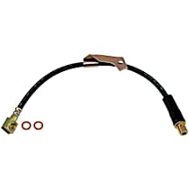 Front, Passenger Side Brake Line, Metal and Rubber, First Stop Series