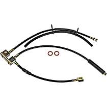 Rear, Driver Side, Inner Brake Line, Metal and Rubber, First Stop Series