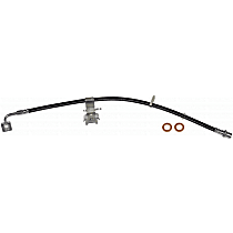 Front, Driver Side Brake Line, RWD, With Sales Code BR3 (ABS, 4 Wheel Disc Brakes), EPDM Rubber, First Stop Series - Front, Driver Side