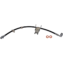Front, Driver Side Brake Line, RWD, With Sales Code BR5 (Performance Brakes, ABS, 4 Wheel Disc Brakes), Metal and Rubber, First Stop Series - Front, Driver Side