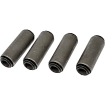 Leaf Spring Bushing - Black, Rubber and Steel, Direct Fit, Sold individually
