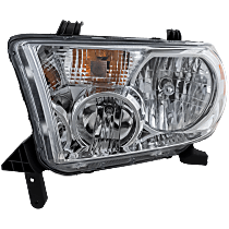 Driver Side Headlight, With bulb(s), Halogen, Clear Lens, Without leveling system
