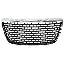 Sedan Grille Chrome Shell w/ Black Insert