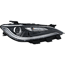 Passenger Side Headlight, with Bulb, Halogen, Limited/C Models, with Daytime Running Light, CAPA CERTIFIED