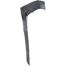 Front, Driver Side Fog Light Trim, Black and Chrome