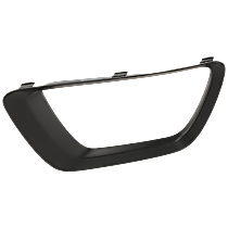 Front, Driver Side Fog Light Trim, Textured Black
