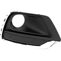 Front, Passenger Side Fog Light Trim, Black