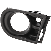 Front, Passenger Side Fog Light Trim, Textured Black