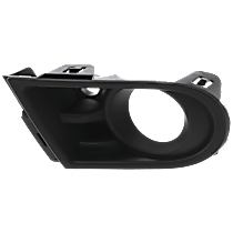 Front, Driver Side Fog Light Trim, Textured Black