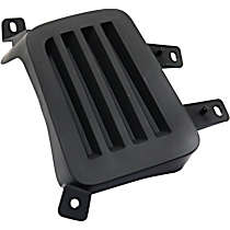 Front, Passenger Side Fog Light Cover, Black