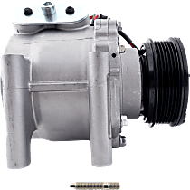 A/C Compressor, Sanden 3450; 3452, With Clutch, 6-Groove Pulley, 6 Cyl 4.2L - 