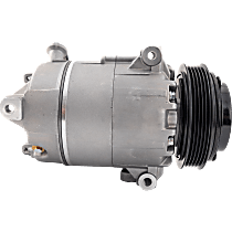 A/C Compressor, With Clutch, 5-Groove Pulley