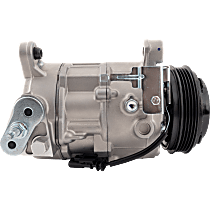 A/C Compressor, With Clutch, 4-Groove Pulley