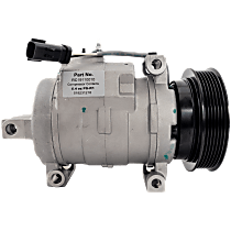 A/C Compressor, Without Rear A.C., With Clutch, 6-Groove Pulley, 8 Cyl 5.7L - 