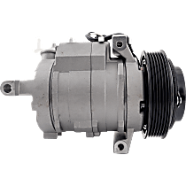 A/C Compressor, 6 Groove; 10SRE18E, With Clutch, 6-Groove Pulley, 5.7L - 