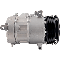 A/C Compressor, 6 Groove; Direct Drive Compressor; 6Seu16C, With Clutch, 6-Groove Pulley, 4 Cyl 2.4L - 