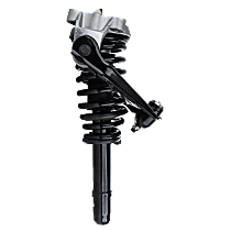 Front, Driver Side Fully Loaded Strut, FWD, Sedan, Front Wheel Drive, With Control Arm