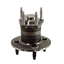 Rear, Driver or Passenger Side Wheel Hub, Non-ABS, With 4 Stud Hub, 4 Lugs, With Bearing