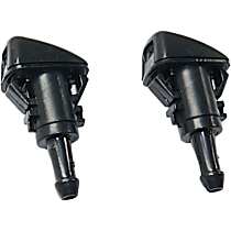 Driver and Passenger Side Windshield Washer Nozzles, Single Wide Spray