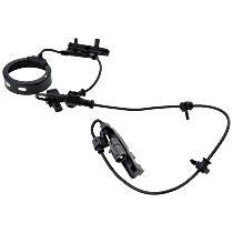 Front, Driver Side ABS Speed Sensor, Wheel Mounted, Four Wheel Drive/Rear Wheel Drive