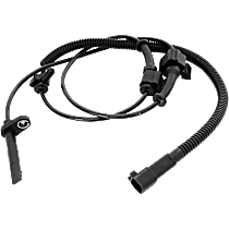 Front, Driver or Passenger Side ABS Speed Sensor, Spindle Mounted, Rear Wheel Drive