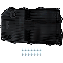 Transmission Pan - Black, Plastic, Stock Depth, Sold individually
