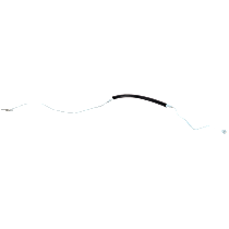 Front Fuel Line, Metal/Rubber, Fuel Return Line, 7.95 mm Outlet, Standard Cab Pickup/Extended Cab Pickup/Cab & Chassis