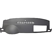 Dash Cover, Titanium, 1-Piece Design, Defroster Grille, without Speaker Holes