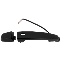 Front, Passenger Side Primed Exterior Door Handle, Without Key Hole