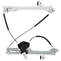 Front, Passenger Side Power Window Regulator, With Motor